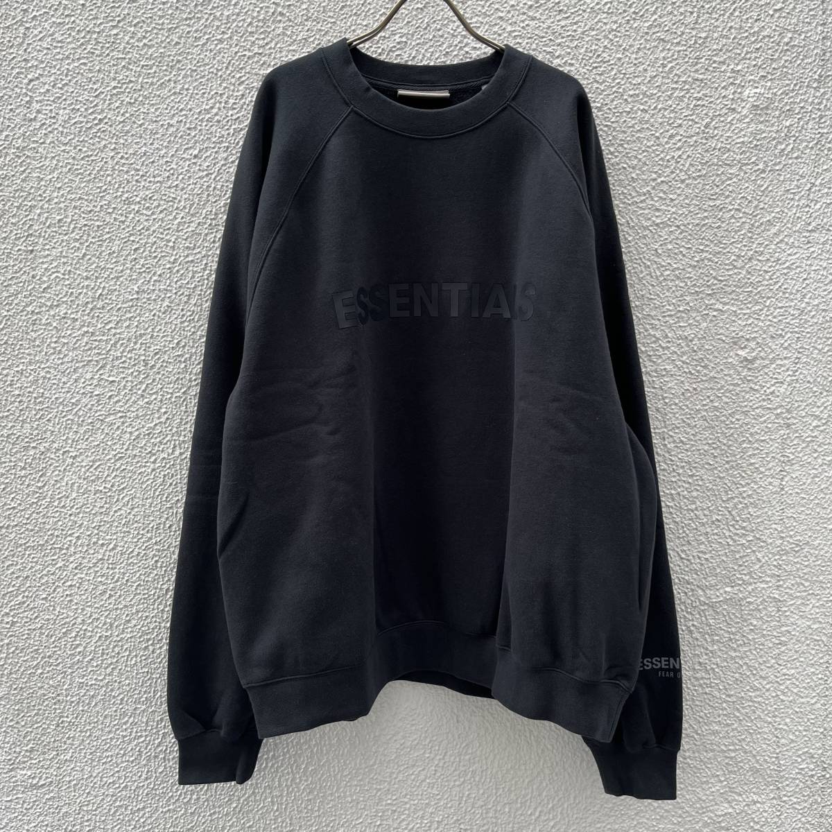 新品 FOG Fear Of God Essentials フィアオブゴッド エッセンシャルズ Lサイズ LOGOスウェット　ブラック Black