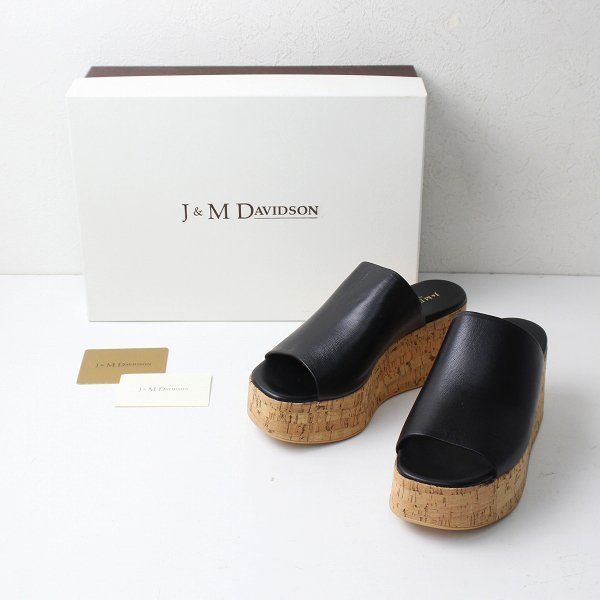 J&M デヴィッドソン ファーサンダル 37-