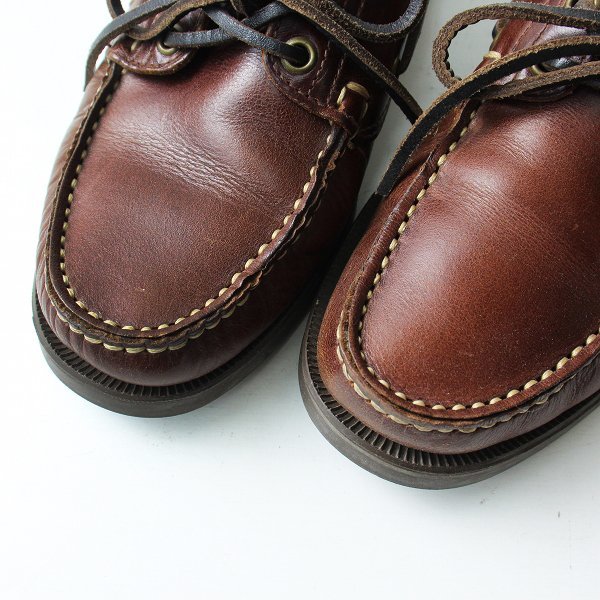 Paraboot パラブーツ レザー デッキシューズ 3/ブラウン【2400013039437】_画像3