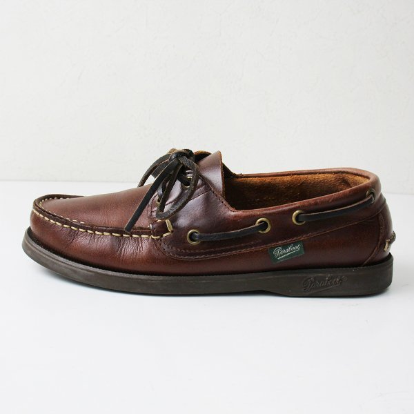 Paraboot パラブーツ レザー デッキシューズ 3/ブラウン【2400013039437】_画像5