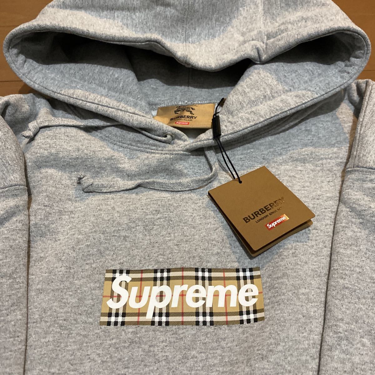 Supreme Burberry Box Logo Hooded