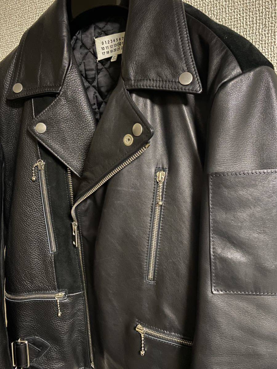 メゾンマルジェラ Maison margiela ライダース 48 ベージュ 憧れ