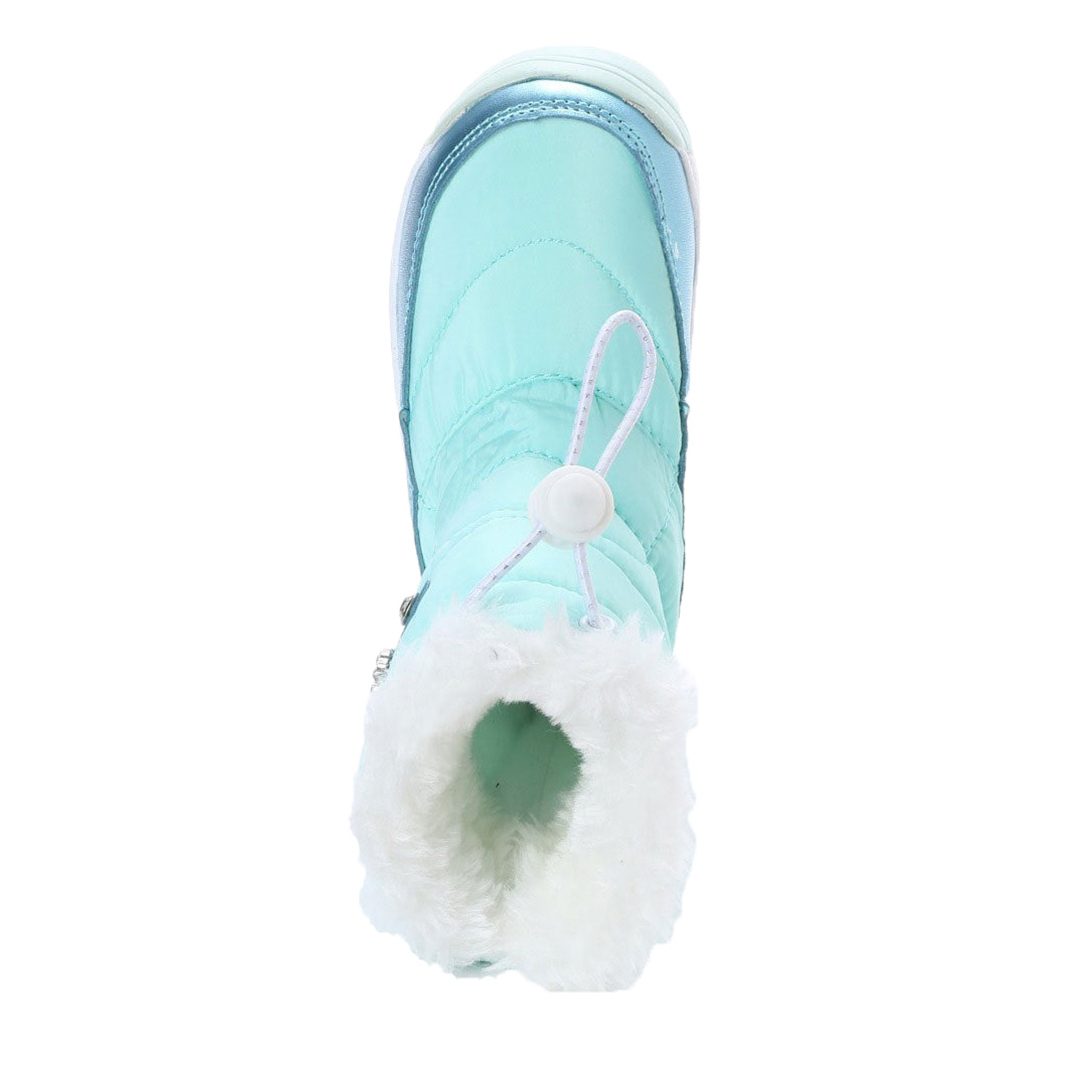 [17982_SAX_17.0] для девочки down ботинки защищающий от холода обувь боты легкий &. скользить низ с хлопком флис & боа подкладка посещение школы для 16.0~24.0cm