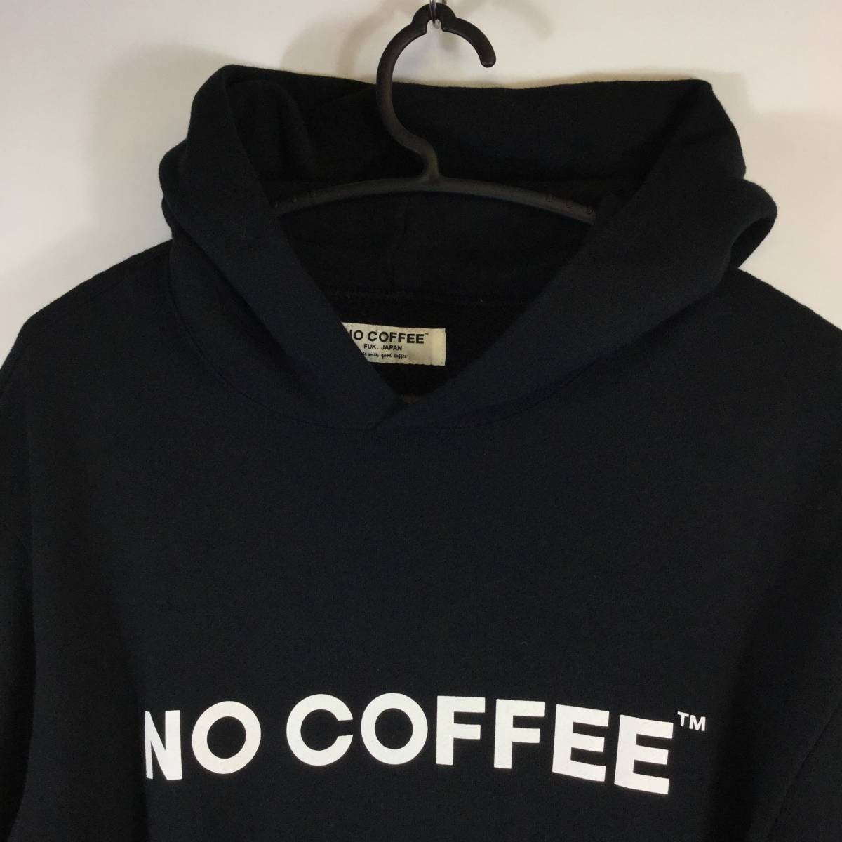 日本製 オリジナル NO COFFEE ノーコーヒー ブラック スウェット 日本製 オリジナル NO COFFEE ノーコーヒー ブラック スウェット