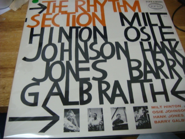 HANK JONES THE RHYTHM SECTION ザ リズム セクション 国内 LP MILT HINTON OSIE JOHNSON BARRY GALBRAITH_画像1