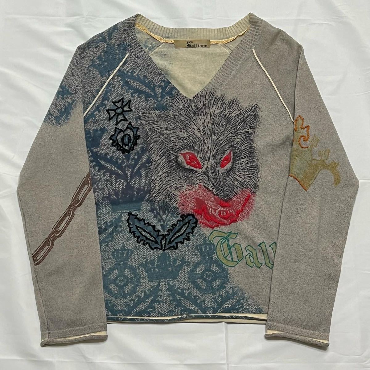 john galliano cashmere Knit M 06AW ジョンガリアーノ lamoneda.com.py