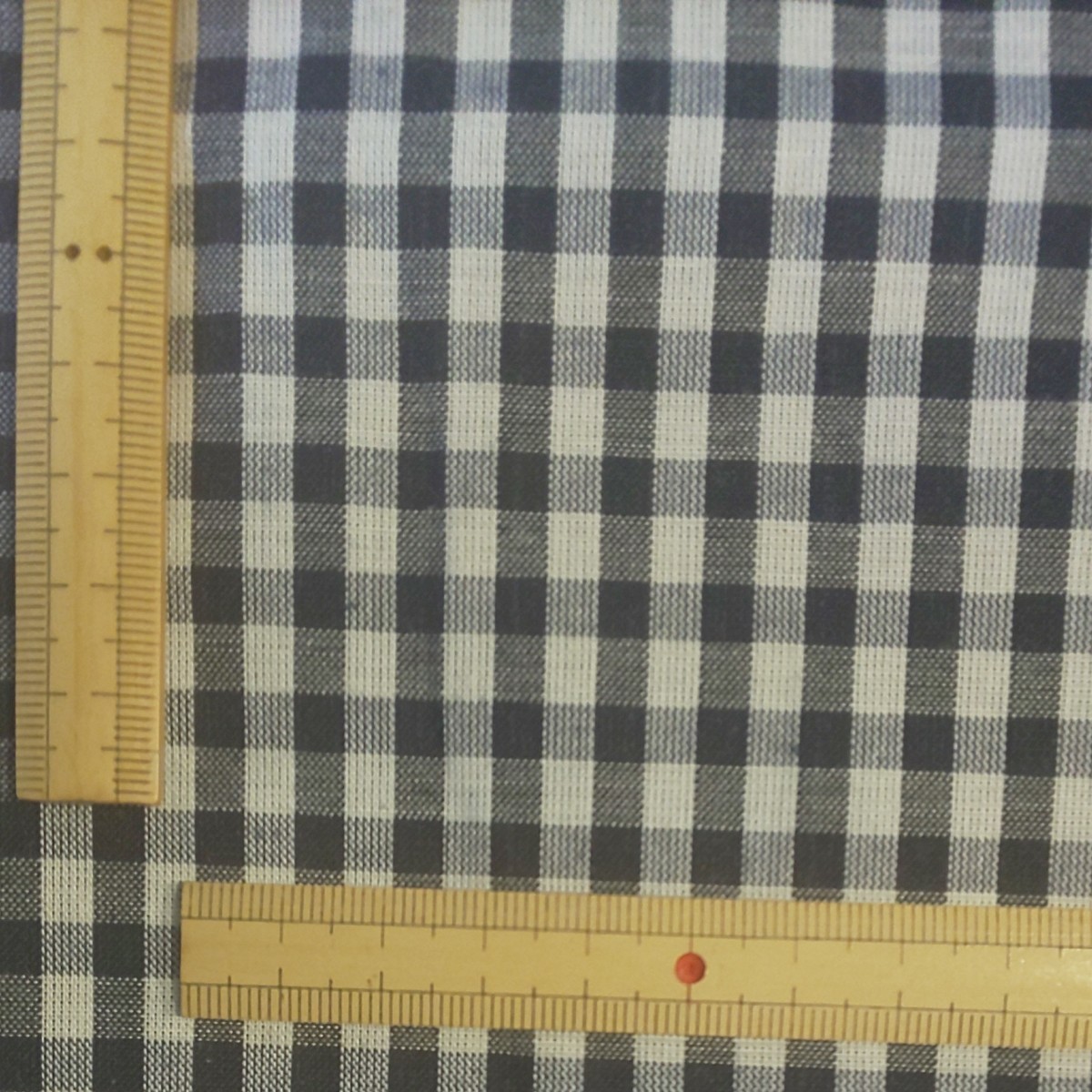 ギンガムチェック ネイビー 生地巾約110cm×50cm