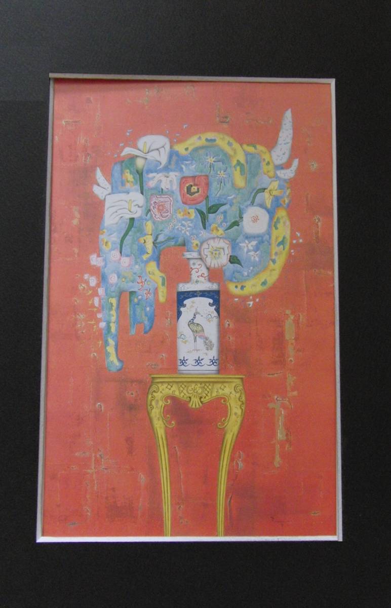Yahoo!オークション - 谷川泰宏 「画室の花」 希少画集の額装画 Yahoo!オークション - 谷川泰宏 「画室の花」 希少画集の額装画