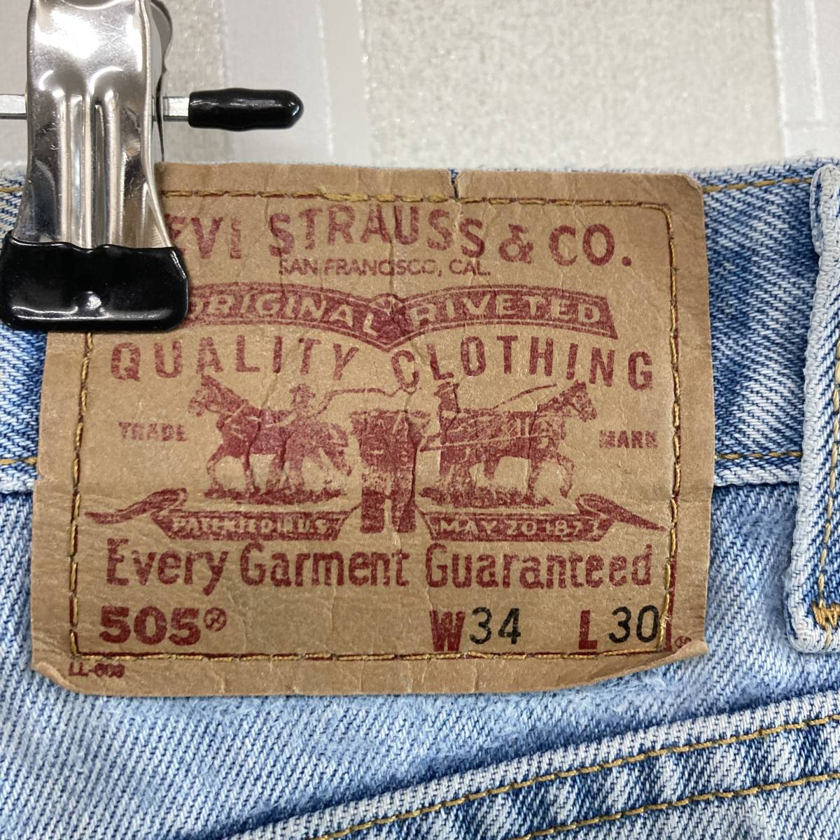 HB946【2003】Levi's リーバイス 505 レギュラーフィット デニムパンツ W34 L30 ボタン裏740 ジーンズ 古着【130102000022】_画像7