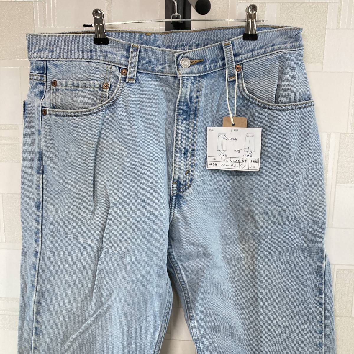 HB946【2003】Levi's リーバイス 505 レギュラーフィット デニムパンツ W34 L30 ボタン裏740 ジーンズ 古着【130102000022】_画像2