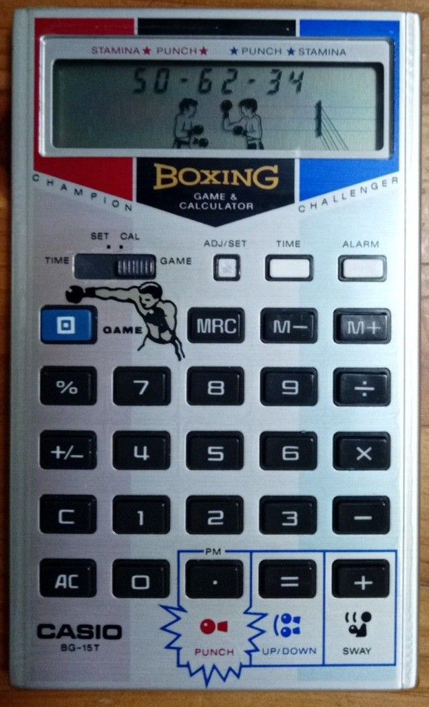 CASIO ゲーム電卓 ボクシングゲーム 昭和レトロ BG-15T
