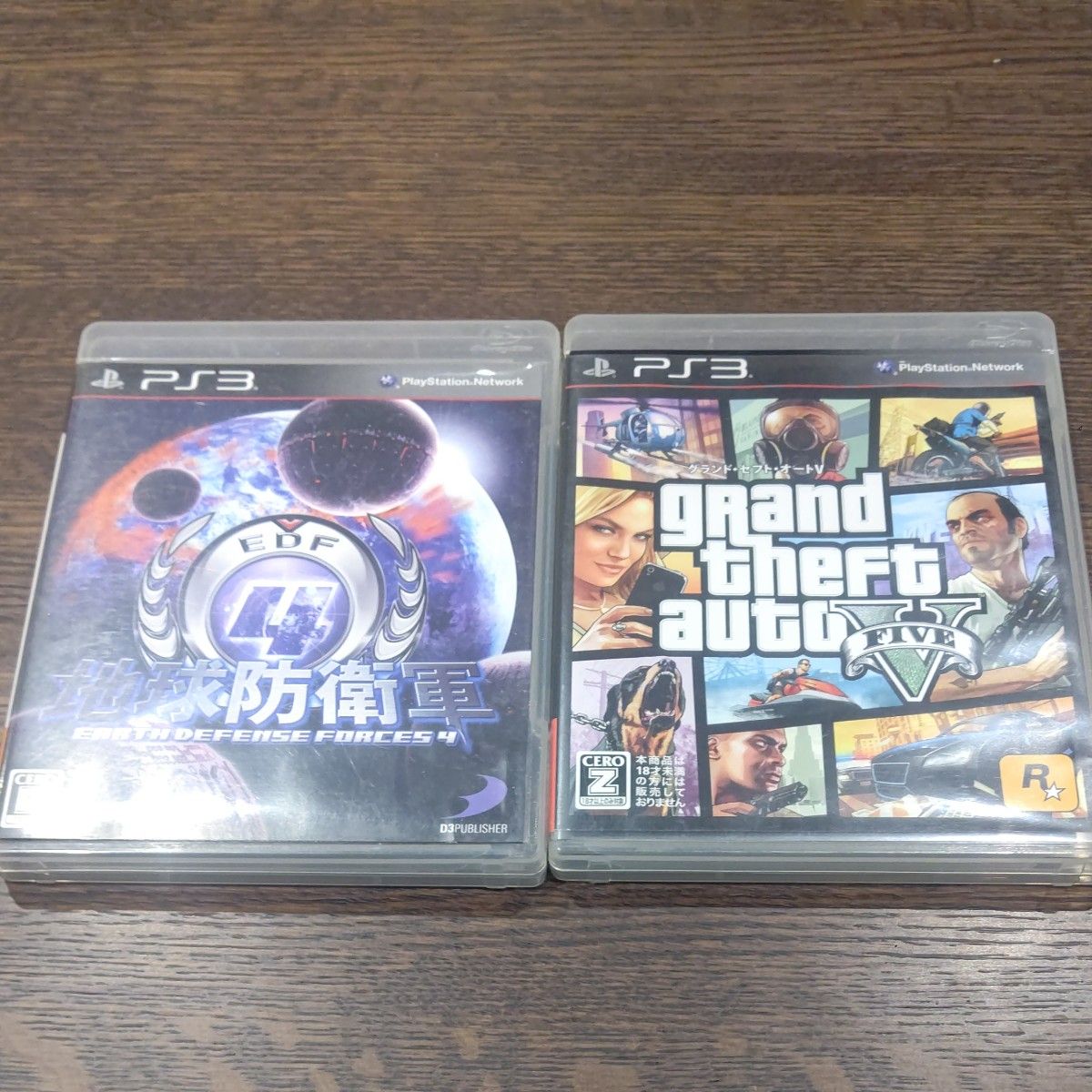 PS3 2本セット 地球防衛軍4 グランドセフトオート5 グランド PS3 2本セット 地球防衛軍4 グランドセフトオート5 グランド