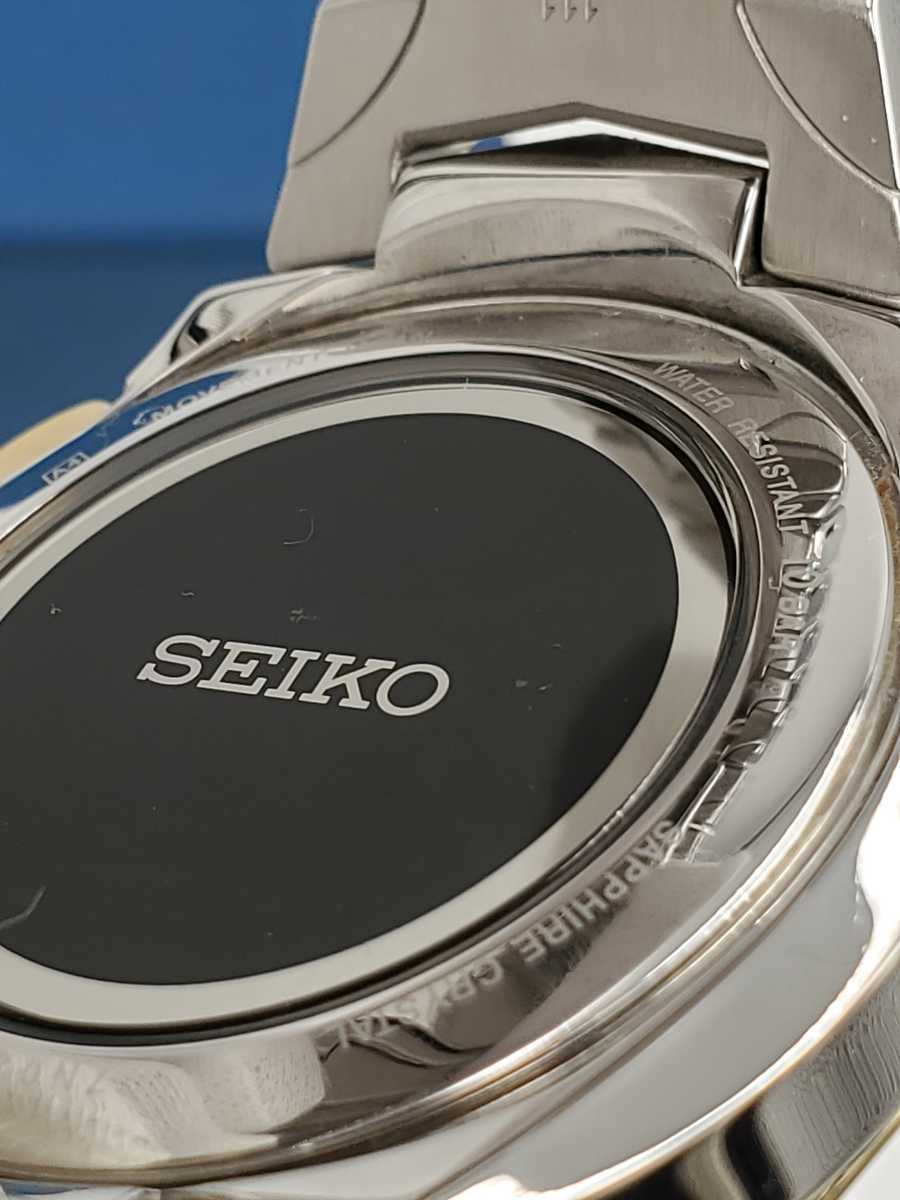 ほぼ 品 セイコー コーチュラ SSG020 海外モデル 電波ソーラー腕時計 
