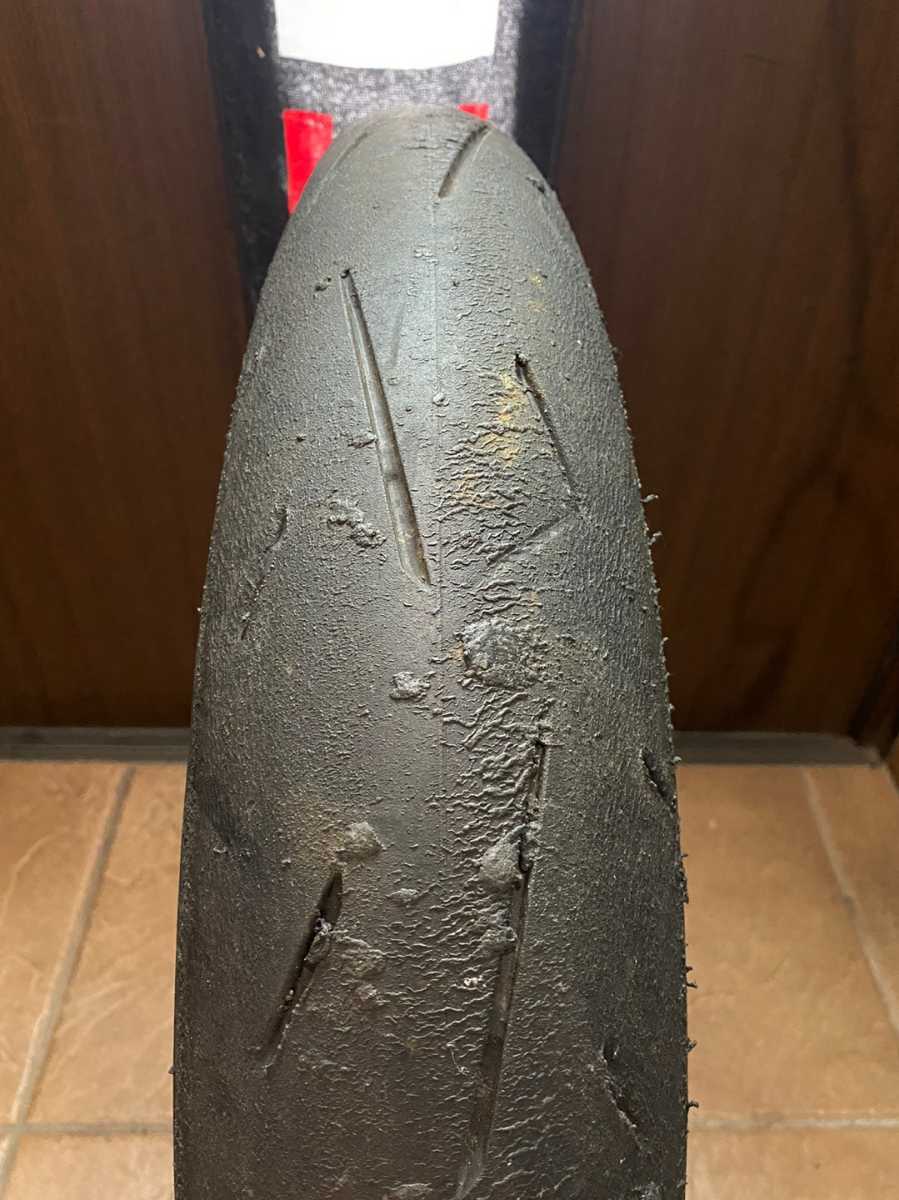 中古MCタイヤ 2019年製造 DUNLOP SPORTMAX α-13SP 110/70R17 ダンロップ スポーツマックス 110 70 17 3219 M2125の画像1