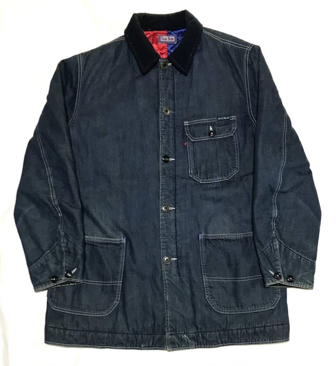 公式の店舗 ハリウッドランチマーケット BLUE BLUE 【美品】HRM デニムカバーオール 聖林公司 ハリラン ジャケット キルティング中綿 サテン メンズ2 ジャンパー、ブルゾン 公式の店舗 ハリウッドランチマーケット BLUE BLUE 【美品】HRM デニムカバーオール 聖林公司 ハリラン ジャケット キルティング中綿 サテン メンズ2 ジャンパー、ブルゾン