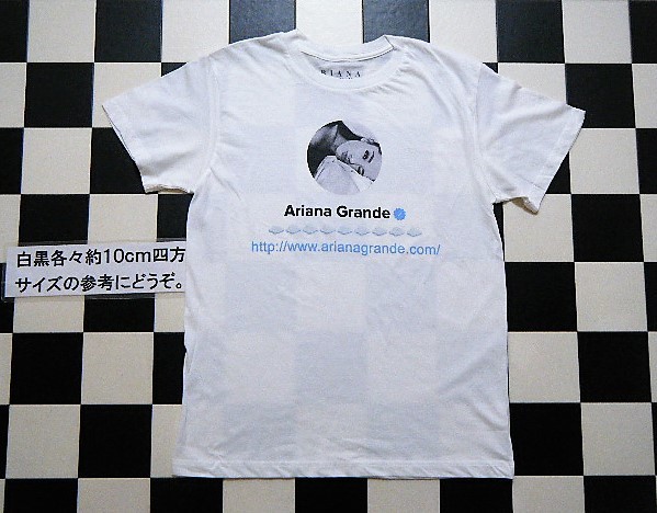 アリアナ グランデ 半袖 Tシャツ 白 れ1809の画像1