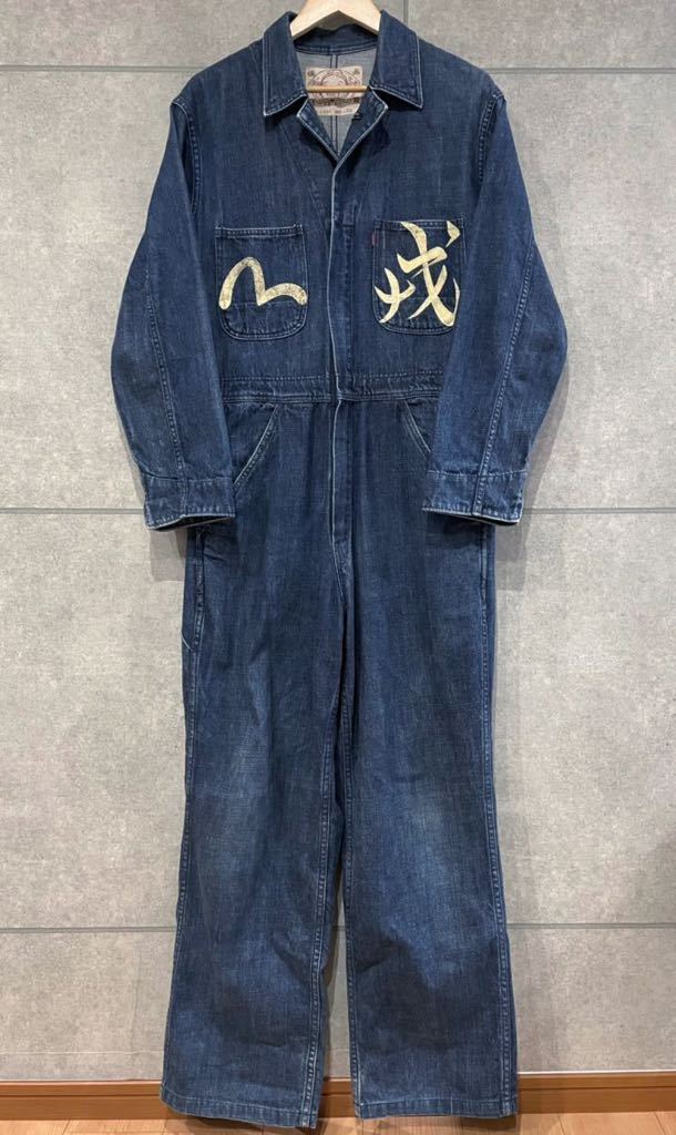 EVISU デニムつなぎ サイズ40 bckediri.beacukai.go.id