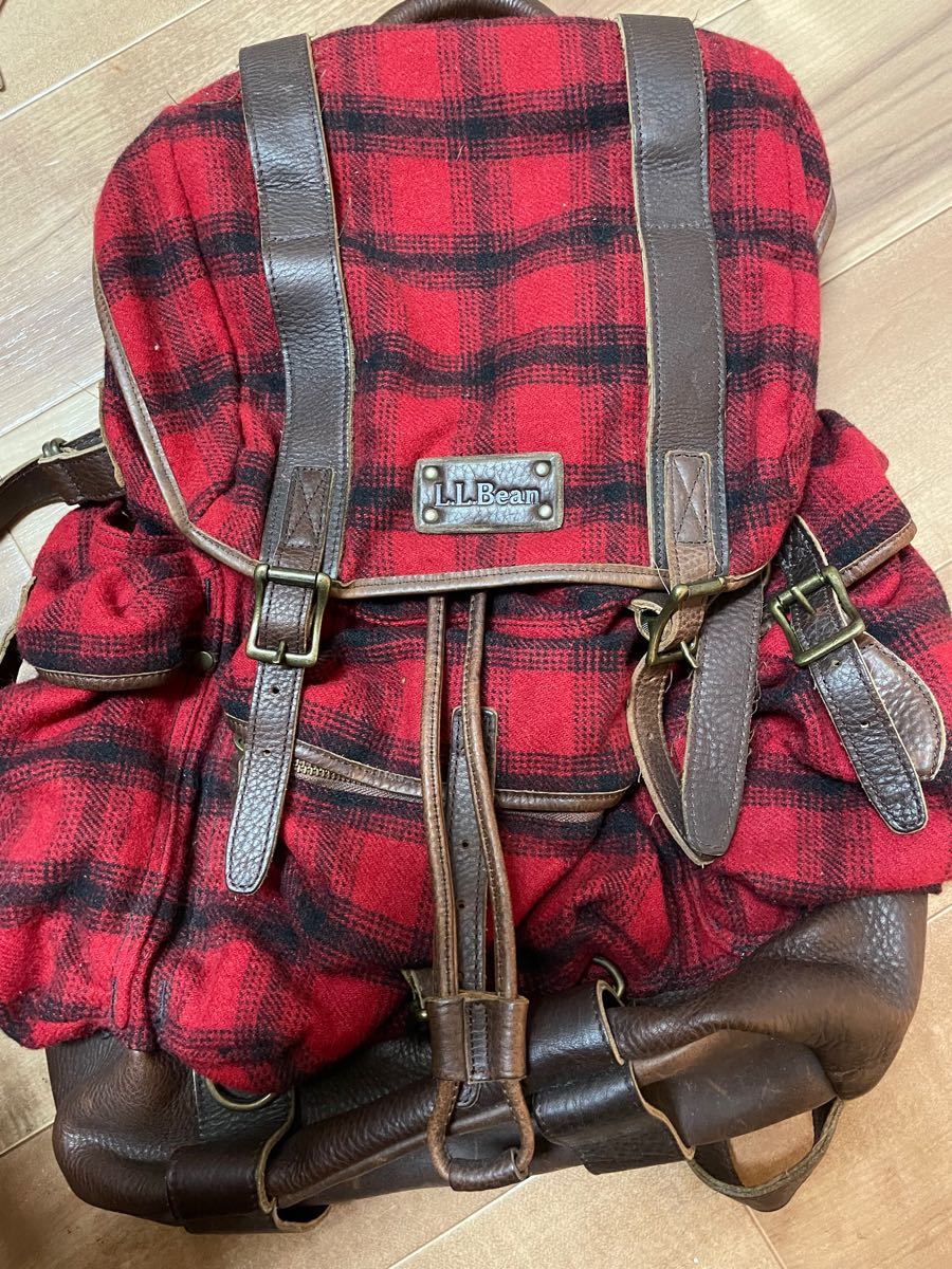 WEB限定デザイン L.L.Bean レザー リュック バックパック - リュック