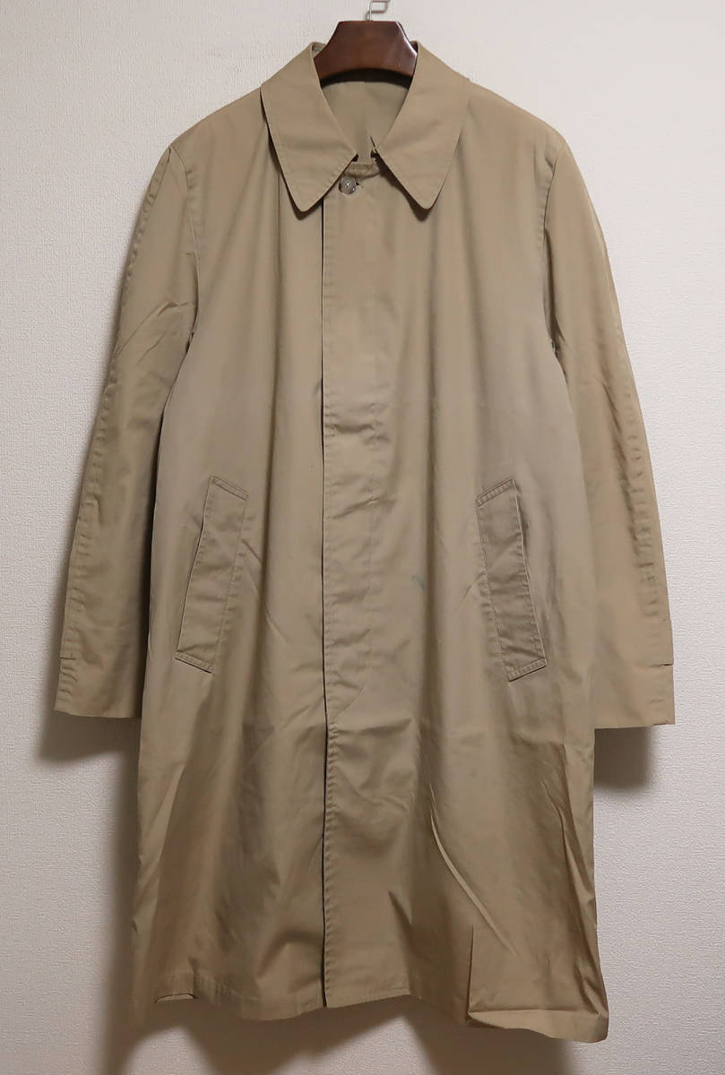 LONDON FOG ロンドンフォグ ステンカラーコート 40 カーキベージュ