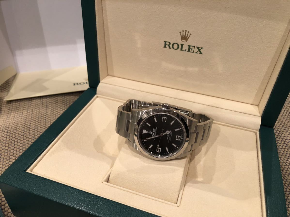 新品 未使用 ロレックス rolex エクスプローラー1 214270 ホワイトバー