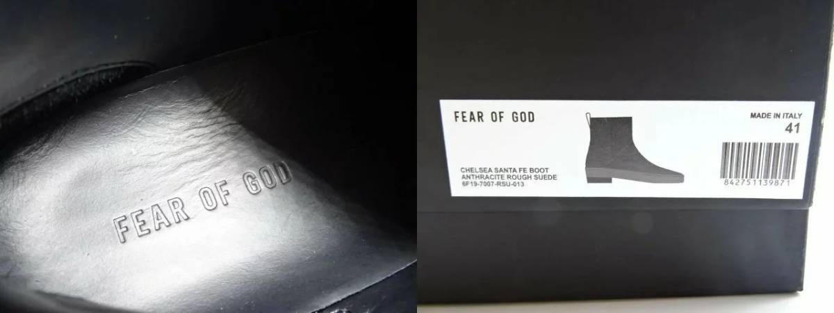 FEAR OF GOD 19ss CHELSEA SANTA FE BOOT 41 チェルシー ブーツ 6S19-7007