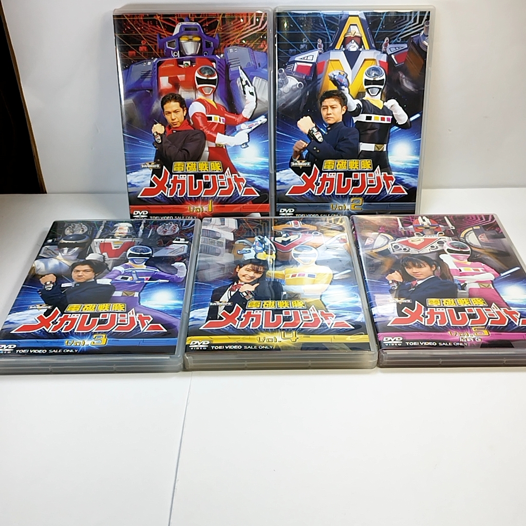 クーポンで3000円引　電磁戦隊メガレンジャー スーパー戦隊シリーズ VOL.1~5 DVD 全5巻セット 10枚組　東映ビデオ_画像2