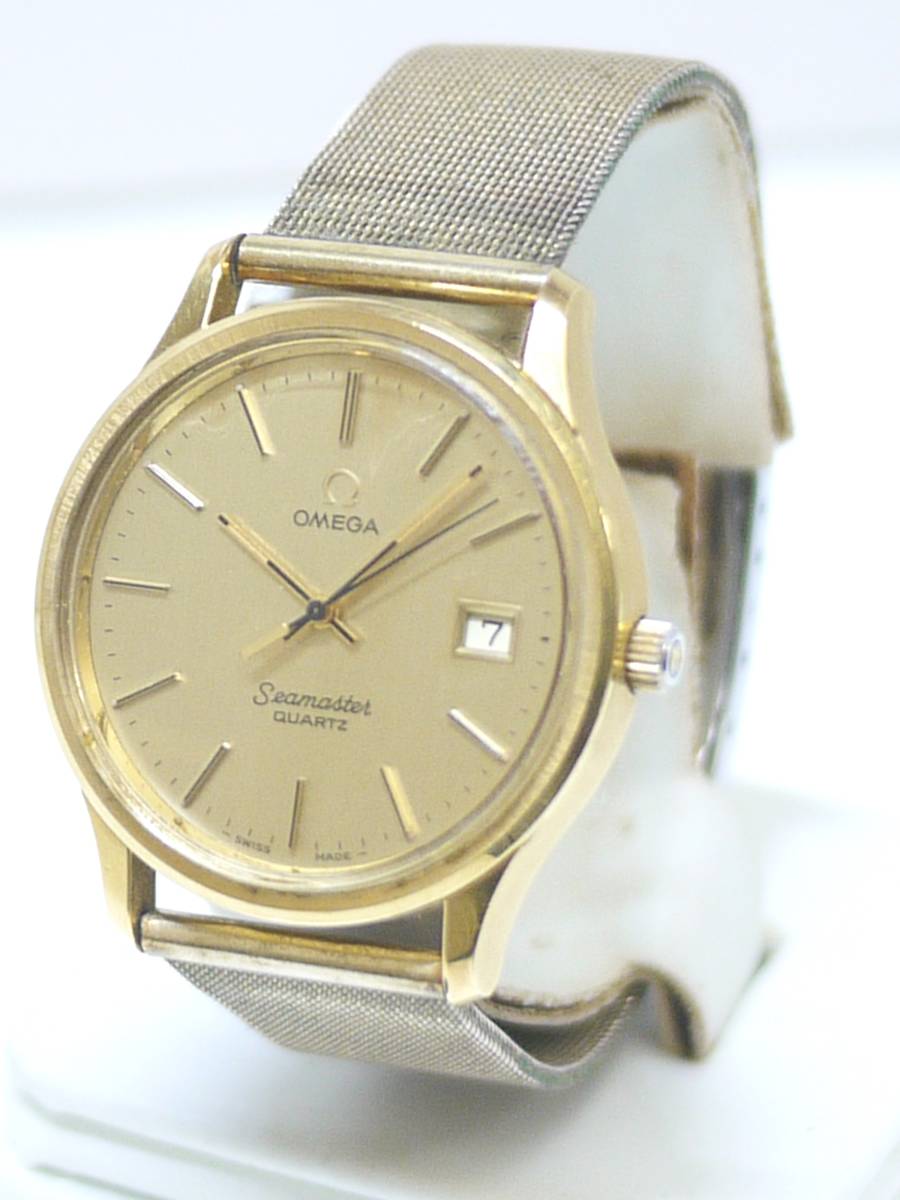 ブランド雑貨総合 オメガ OMEGA シーマスター 電池式 ジャンク腕時計