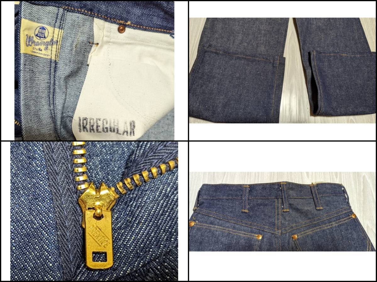 デッドストック 50s Wrangler 11YWZ W27 ラングラー ジッパー デッドストック 50s Wrangler 11YWZ W27 ラングラー ジッパー