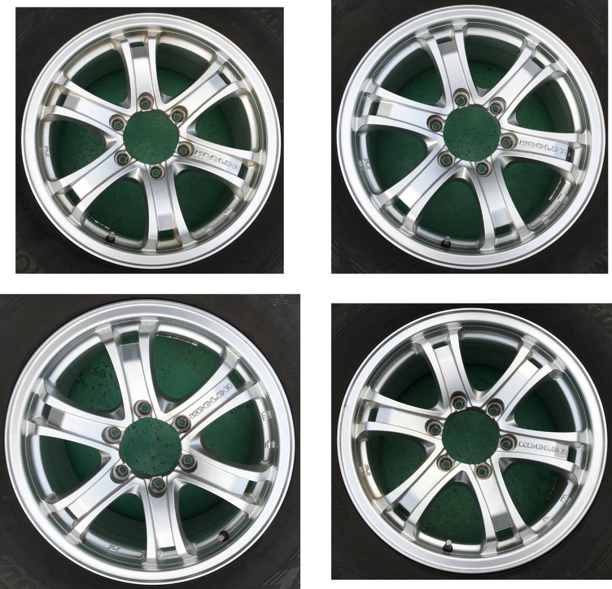 KEELER WEDS パジェロ 17X7.5J +40 6穴 / ICE ヨコハマタイヤ GUARD G075 265/65 R17 4本セット●中古品●_画像9