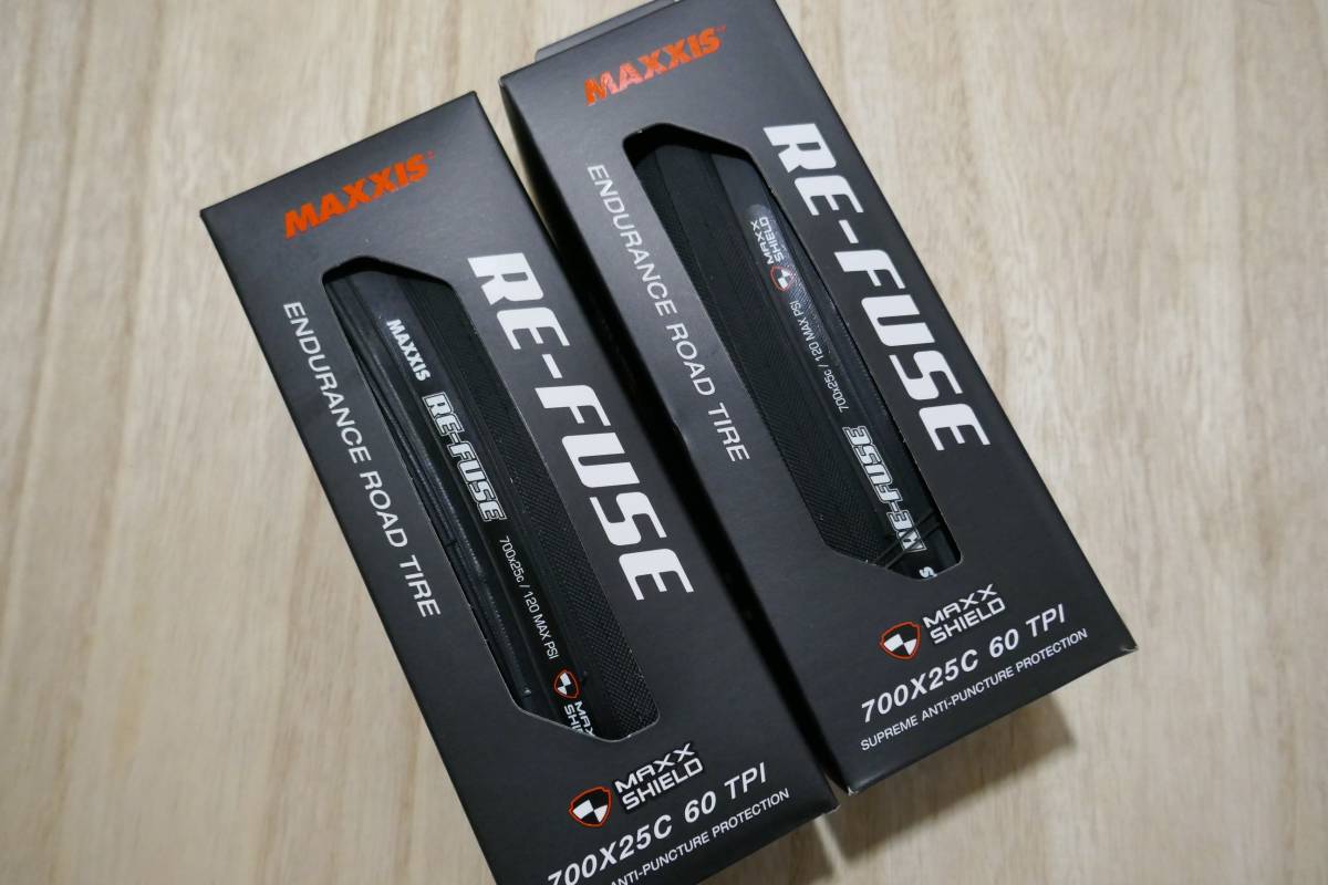 MAXXIS RE-FUSE 700x25C マキシス リフューズ 2本セット 黒