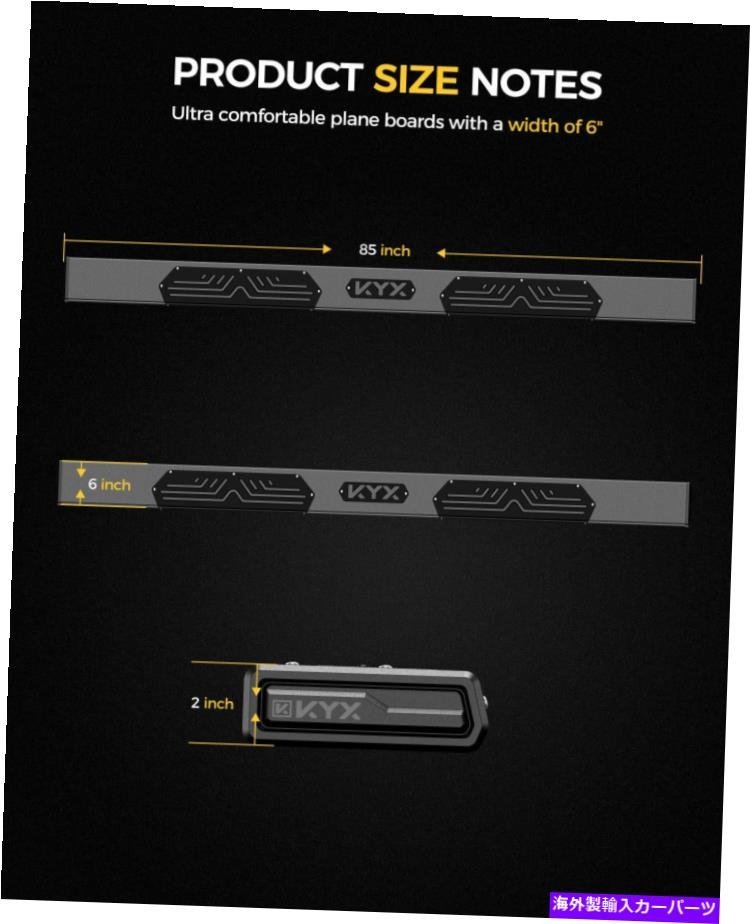 Nerf Bar 6 ランニングボードサイドステップ2019 2020-2022シルバラードシエラ1500のnerfバー 6 Running Boards Side Steps Nerf Bars f_画像2