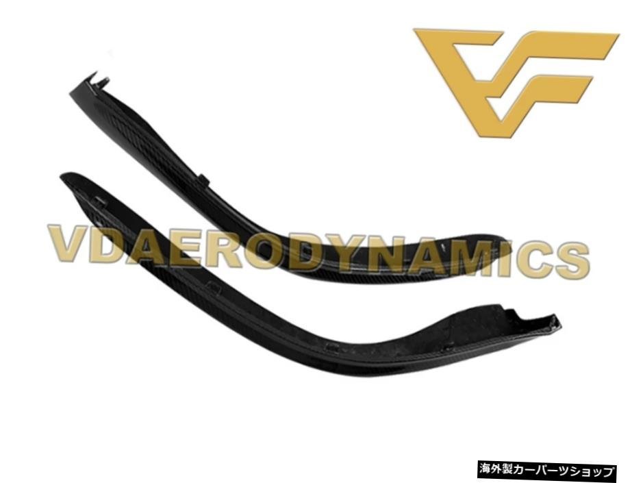 09-12 987ポルシェケイマンボクスターカーボンファイバーフロントバンパーサイドアンダーリップ Suitable For 09-12 987 Porsche Cayman B_画像2