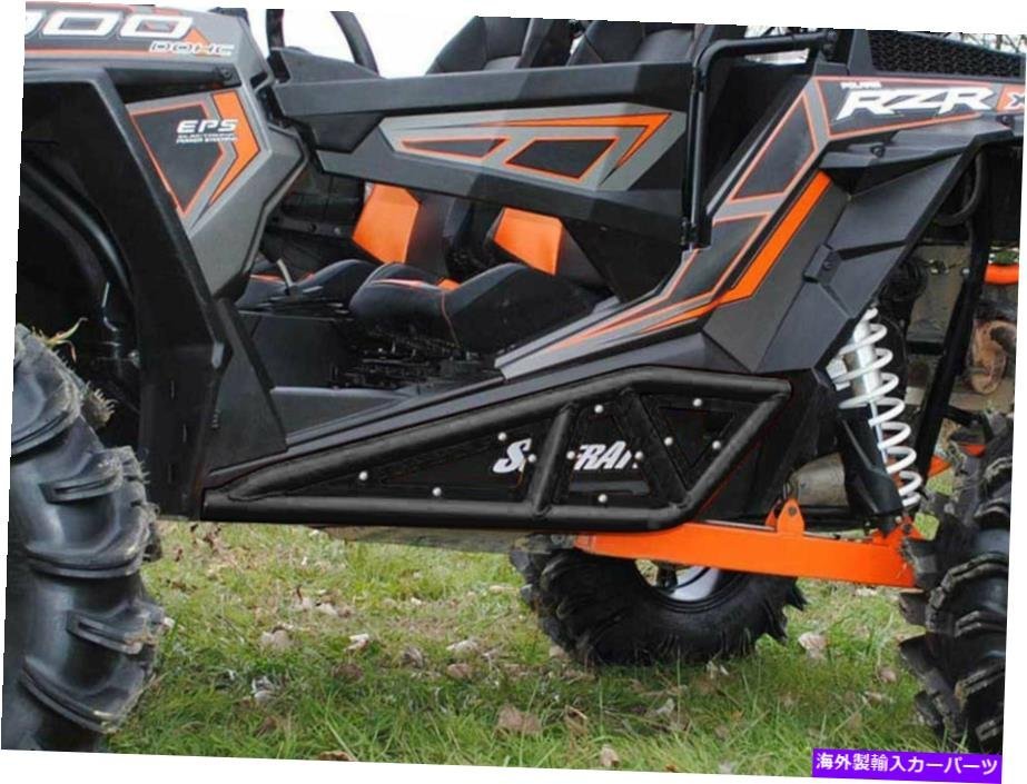 Nerf Bar Polaris RZR XP Turbo（2016+）Black用のSuperATVヘビーデューティーロックスライダーナーフバー SuperATV Heavy Duty Rock Slid_画像2