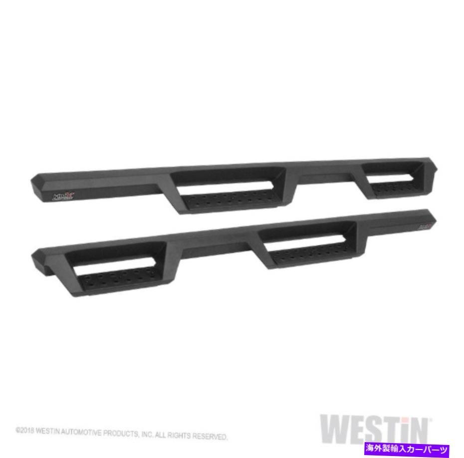 Nerf Bar ウェスティン56-13295テキストブラックPC HDXドロップナーフステップバーペア07-18ジープJK Westin 56-13295 Text Black PC HDX_画像2