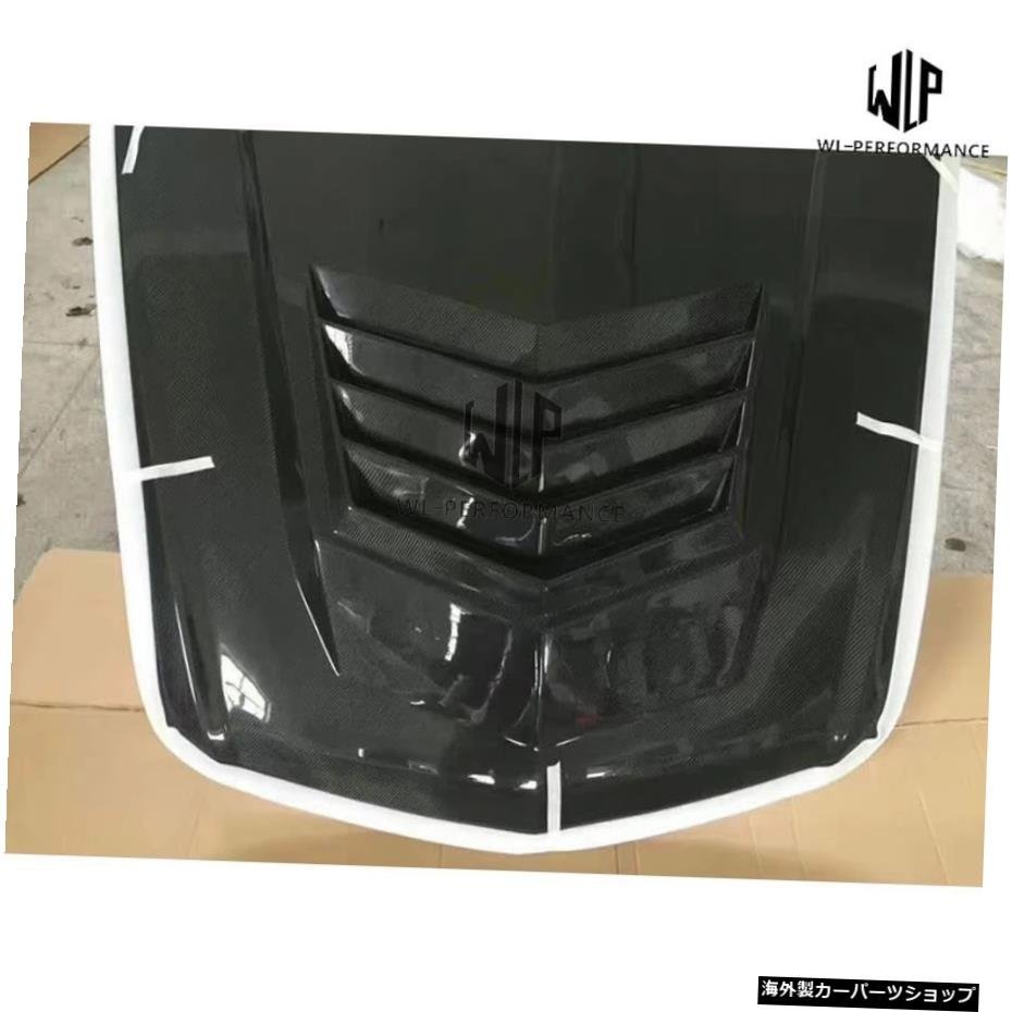 Cts高品質カーボンファイバーエンジンフードカバーキャデラックCtsカーボディキット04-15 Cts High Quality Carbon Fiber Engine Hood Cov_画像4