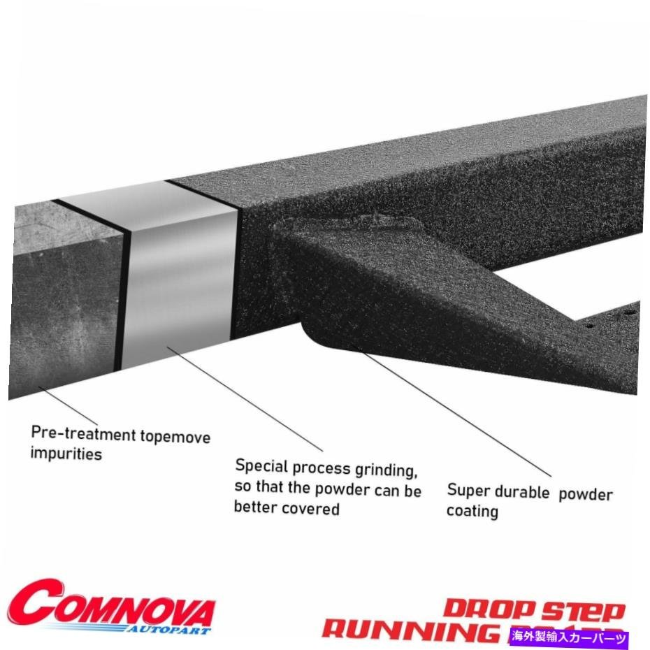 Nerf Bar ランニングボードサイドステップナーフバー2007-2018シボレーシルバラード/シエラクルーキャブ Running Boards Side Step Nerf B_画像3