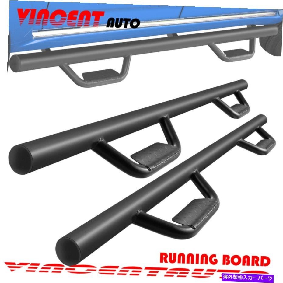 Nerf Bar 09-14フォードF150スーパーキャブランニングボードサイドステップナーフバーブラックBCフープ For 09-14 Ford F150 Super Cab Ru_全国送料無料サービス!!