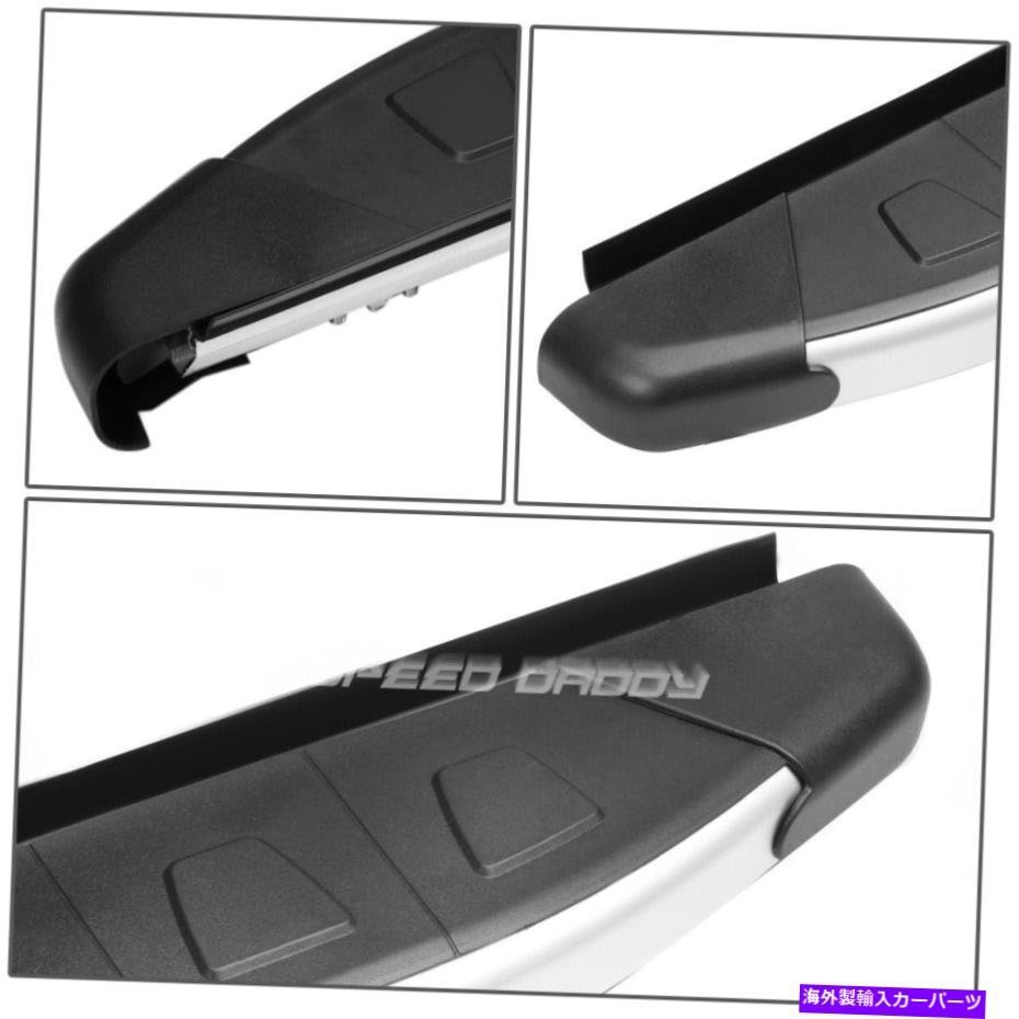 Nerf Bar 06-12のトヨタRAV4 5.75 '幅メタリック/ブラックサイドステップバーナーフランニングボード FOR 06-12 TOYOTA RAV4 5.75' WIDE M_画像2