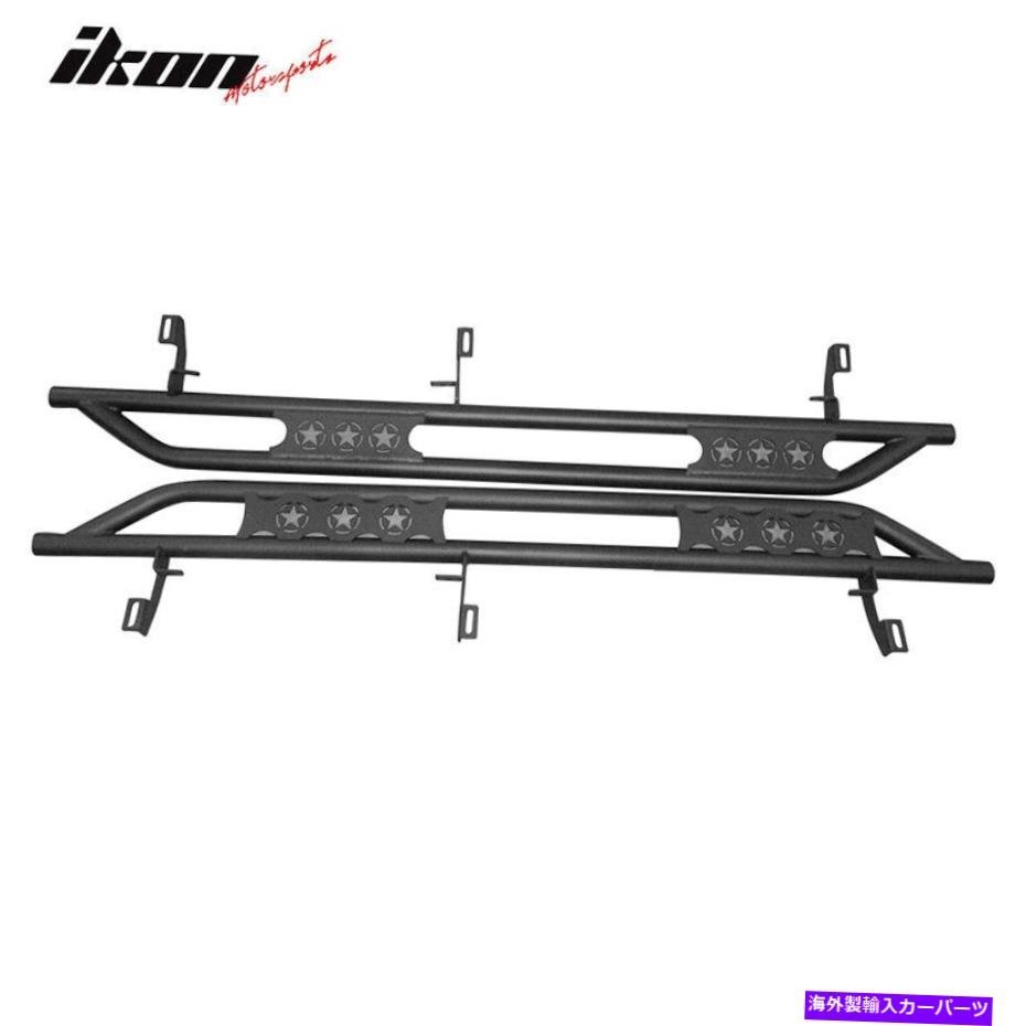 Nerf Bar フィット2007-2018ジープラングラー4ドア2PCSランニングボードサイドステップナーフバー Fits 2007-2018 Jeep Wrangler 4-Door 2_全国送料無料サービス!!