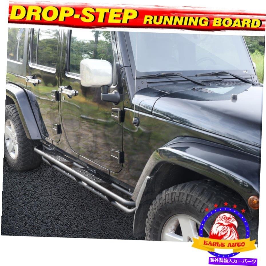 Nerf Bar 6 ジープラングラーJLのランニングボード18-22 4ドアブラックナーフバーサイドステップBX 6 Running Board For JEEP WRANGLER_画像3