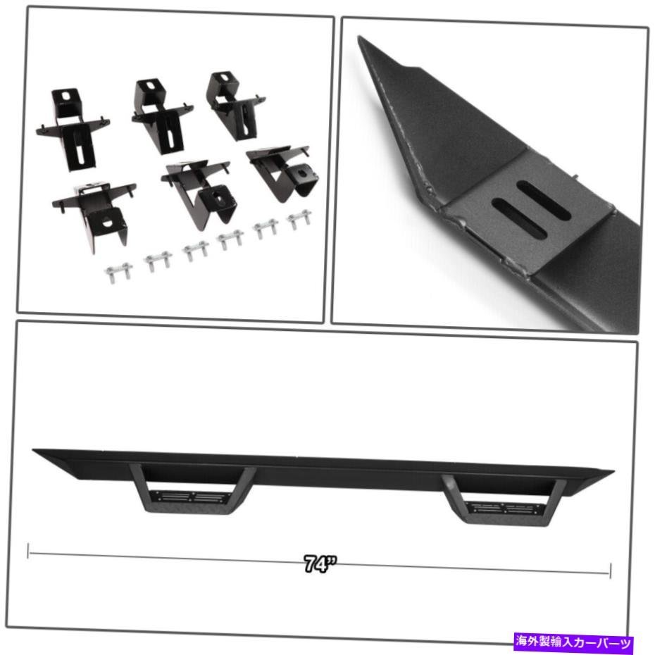 Nerf Bar 3 パウダーコーティングステップnerf bar running board for jeep wrangler無制限18-22 3 Powdercoated Step Nerf Bar Running_画像3