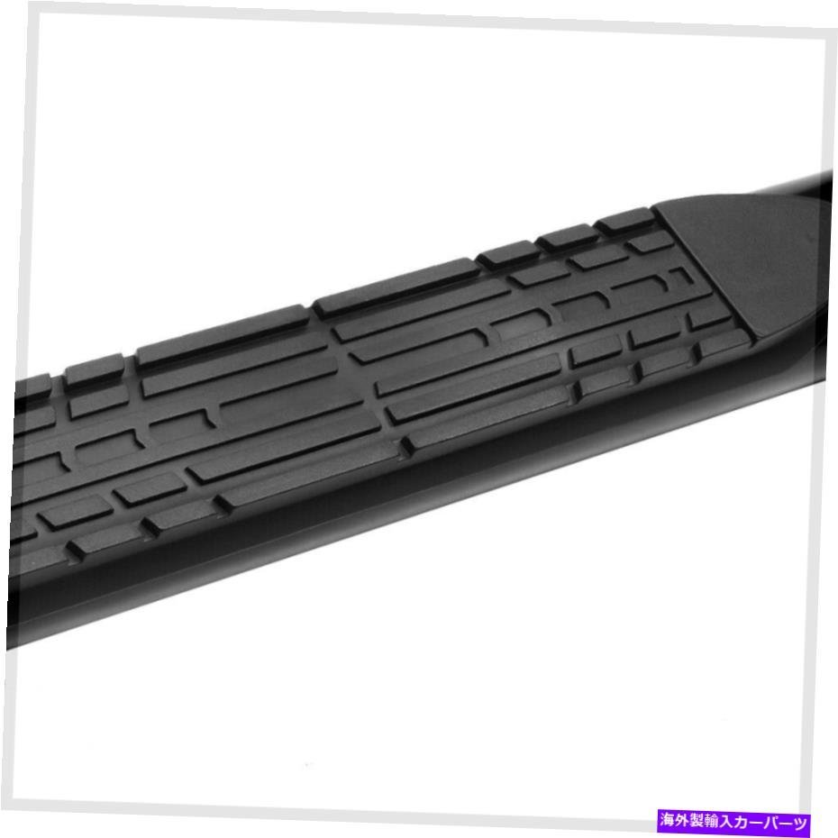 Nerf Bar フィット2019-2020 RAM 1500 [クルーキャブ]楕円形のブラックマイルドスチール4 ナーフバーサイドステップ Fits 2019-2020 Ram_画像3