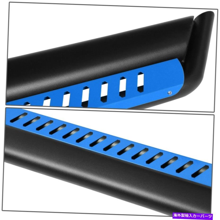 Nerf Bar ペアチューブナーフバーブルードロップステップ2018-2022ジープラングラーJLのランニングボード PAIR TUBING NERF BAR BLUE DROP_画像3