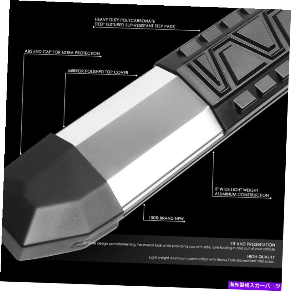 Nerf Bar 04-15の日産タイタンクルーキャブアルミニウム5 サイドステップナーフバーランニングボード FOR 04-15 NISSAN TITAN CREW CAB A_画像2