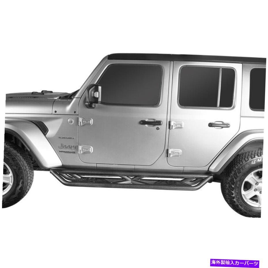 Nerf Bar フィットジープラングラーJL 2018-2022 4DOORスチールサイドステップランニングボードNERFバー Fit Jeep Wrangler JL 2018-2022_画像3