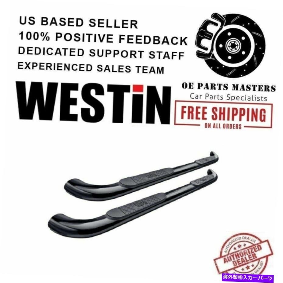 Nerf Bar ウェスティン4 10-18ラム1500プラチナシリーズ楕円形のnerfバーにコーティングされたブラックパウダー Westin 4Black Powder C_全国送料無料サービス!!