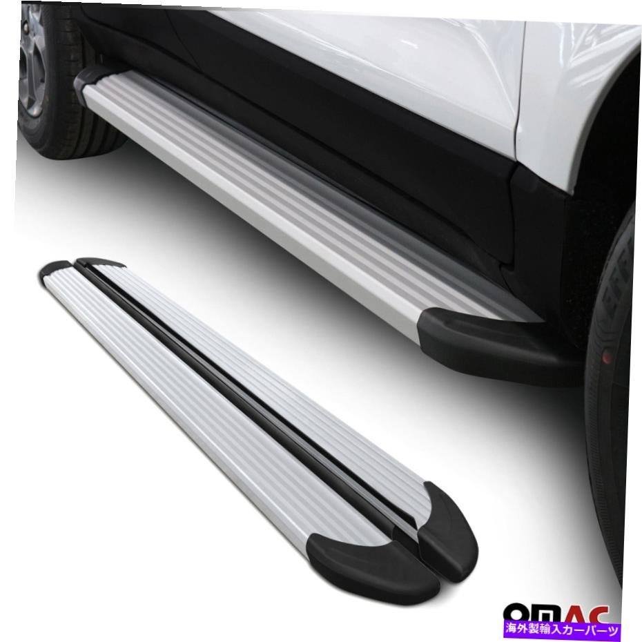 Nerf Bar Kia SoulのランニングボードNERFバー2008-2015サイドステップALU。シルバー2 PC Running Boards Nerf Bars For Kia Soul 2008-20_画像2