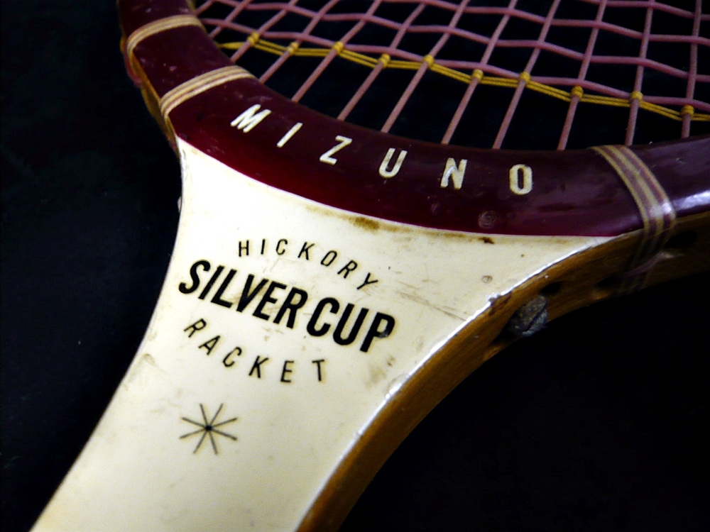 *MIZUNO/ Mizuno из дерева теннис ракетка HICKORY SILVER CUP RACKET VICTORY