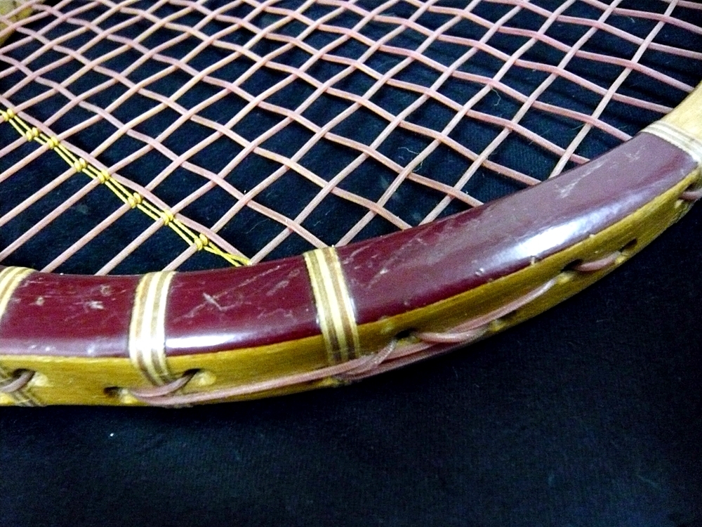 *MIZUNO/ Mizuno из дерева теннис ракетка HICKORY SILVER CUP RACKET VICTORY