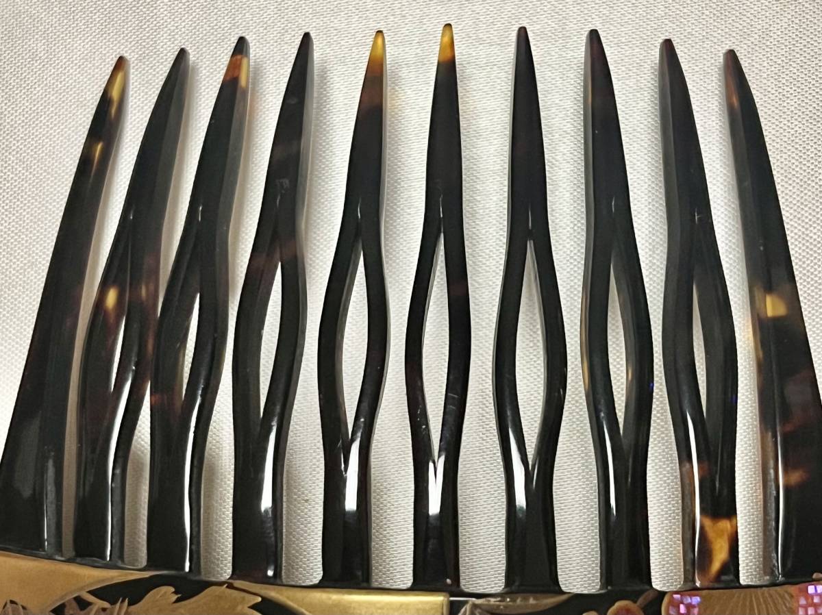 武山 鼈甲 本鼈甲 櫛 髪飾り 飾り櫛 箱 箱付き 和装小物 和装 着物